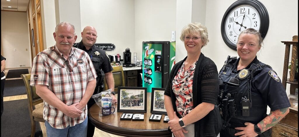 Denise Baum with other police officers